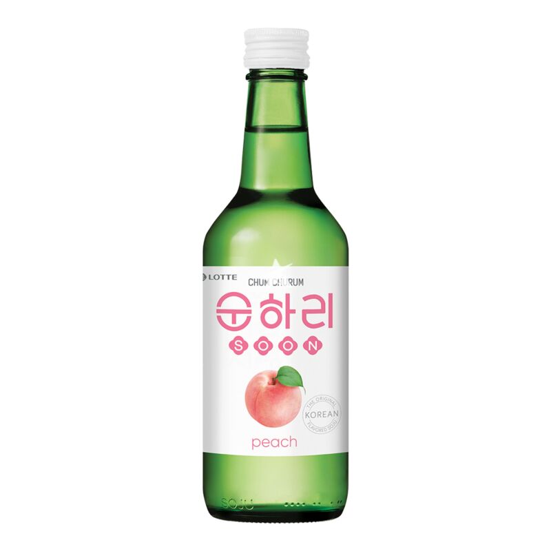 Chum Churum Korean Soju Soon Peach Flv 12% 360ml