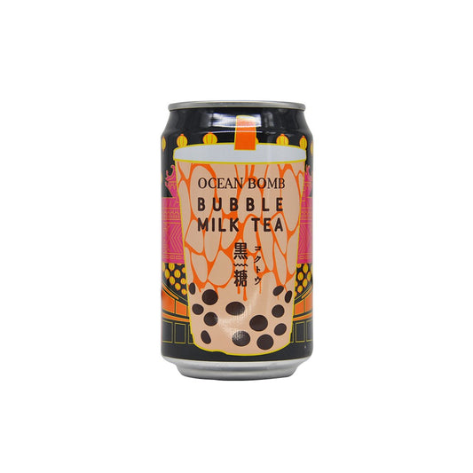 OCEAN BOMB Bubble Milk Tea Brown Sugar Canned Drink