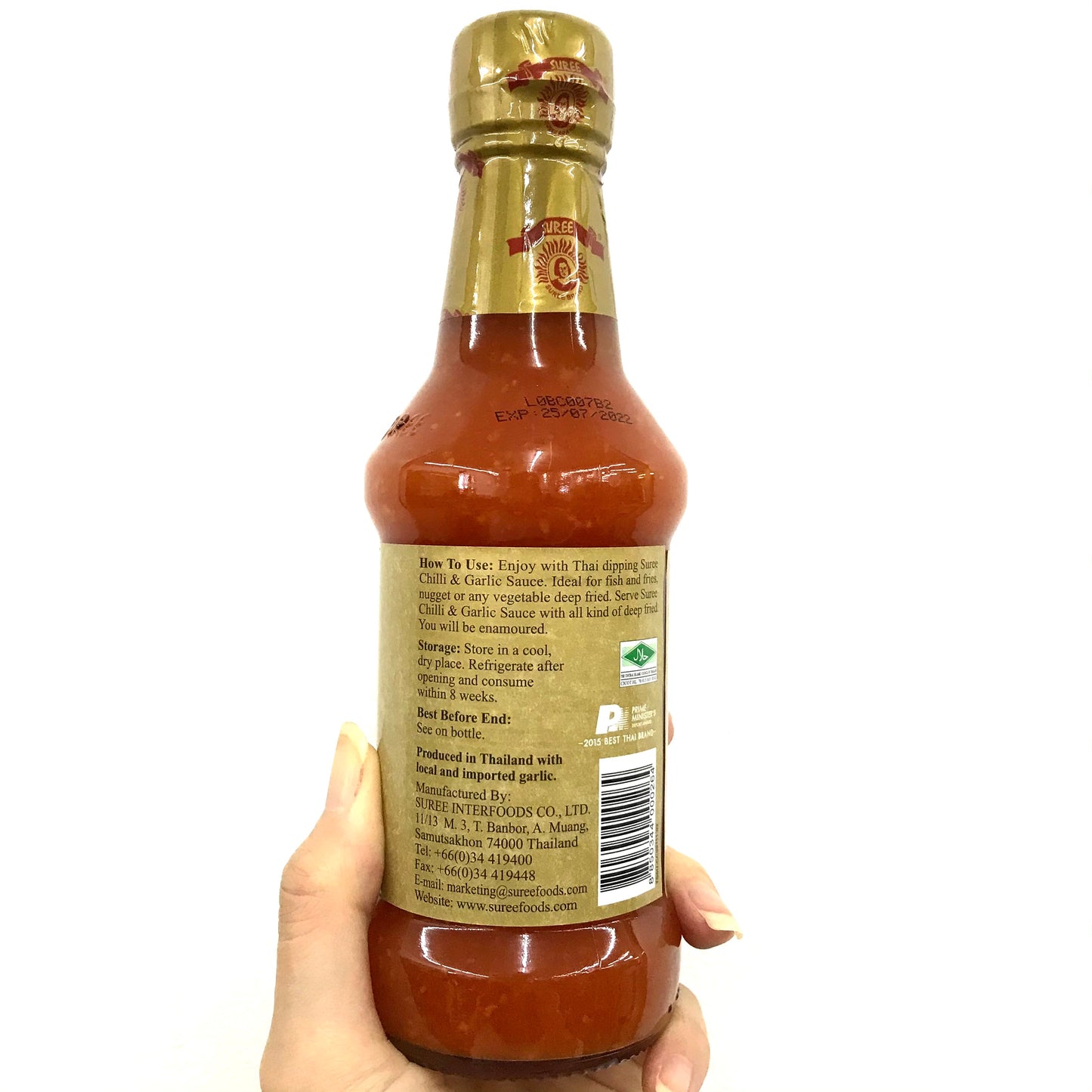 SUREE BRAND Chili & Garlic Sauce 295ml