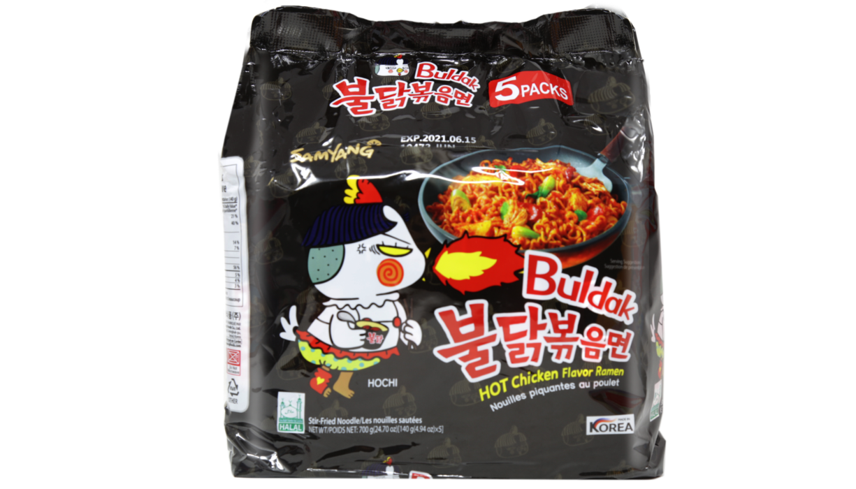 SamYang Hot Chicken Ramen Buldak Instant Noodles 5 Packs