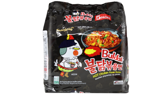 SamYang Hot Chicken Ramen Buldak Instant Noodles 5 Packs