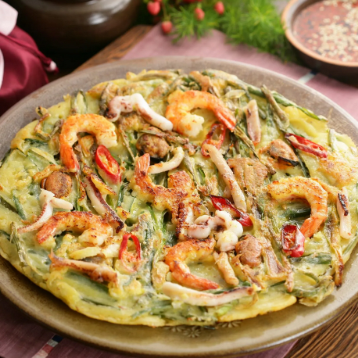 Korean Seafood Pancake