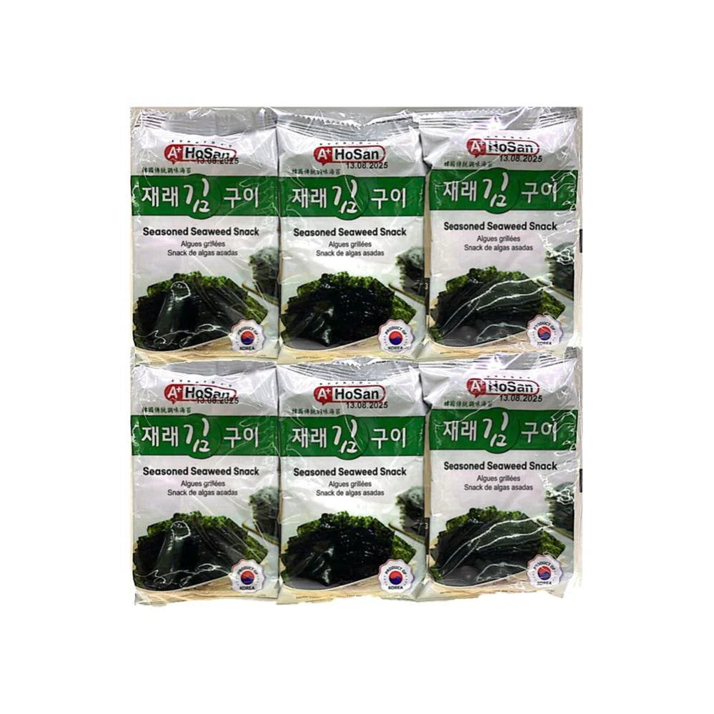 HOSAN Roasted Seaweed Nori Snack 12 packs of 4.5g