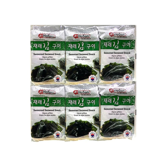 HOSAN Roasted Seaweed Nori Snack 12 packs of 4.5g