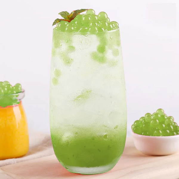 BOBA BEE Fruit Flavored Popping boba in Syrup - Green Apple 450g