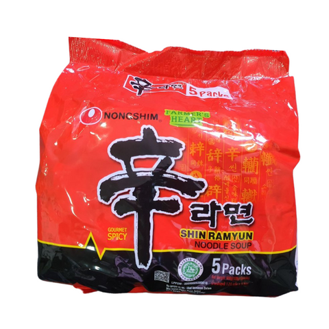 NONGSHIM Gourmet Spicy Shin Ramyun Instant Noodles 120g x5 Packs