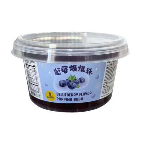BOBA BEE Fruit Flavored Popping boba in Syrup - Blueberry 450g