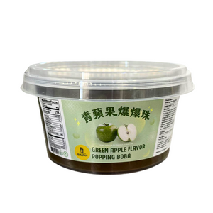 BOBA BEE Fruit Flavored Popping boba in Syrup - Green Apple 450g
