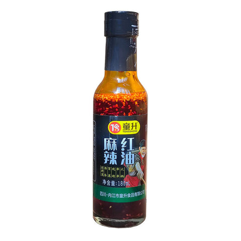 TONGSHENG Sichuan Red Chili Oil with Sesame seeds 180ml