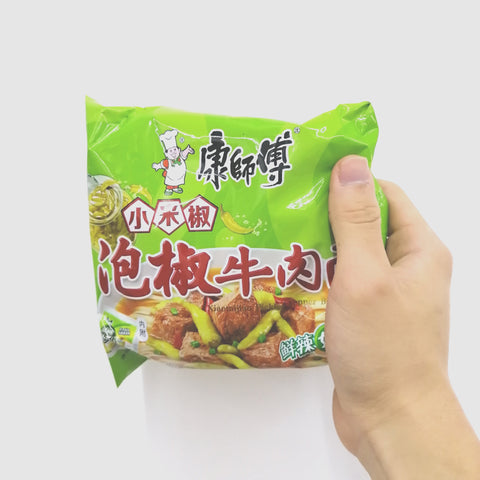 KANG SHIFU Pickled Pepper Beef Instant Noodles
