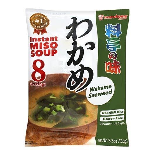 Marukome Instant Miso Soup (Seaweed) pack of 8
