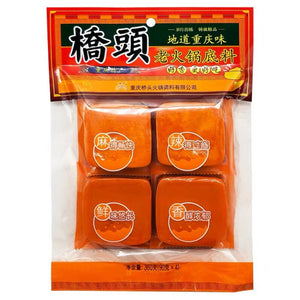 Qiao Tou Spicy Hot Pot Base Cubes 90g x 4 cubes