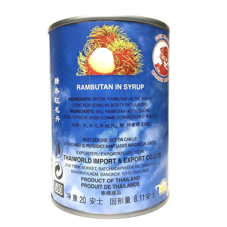 Cock Brand Rambutan in Syrup 565g