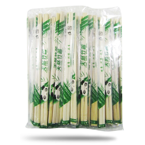 Natural Bamboo Disposable Chopsticks x 100 pairs