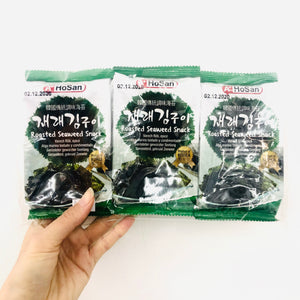 HOSAN Roasted Seaweed Nori Snack 3 packs of 4.5g