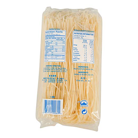 Cock Brand Banh Pho Rice Stick Noodles 3mm 454g